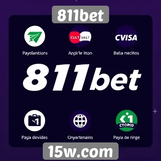 Métodos de pagamento aceitos na 811bet